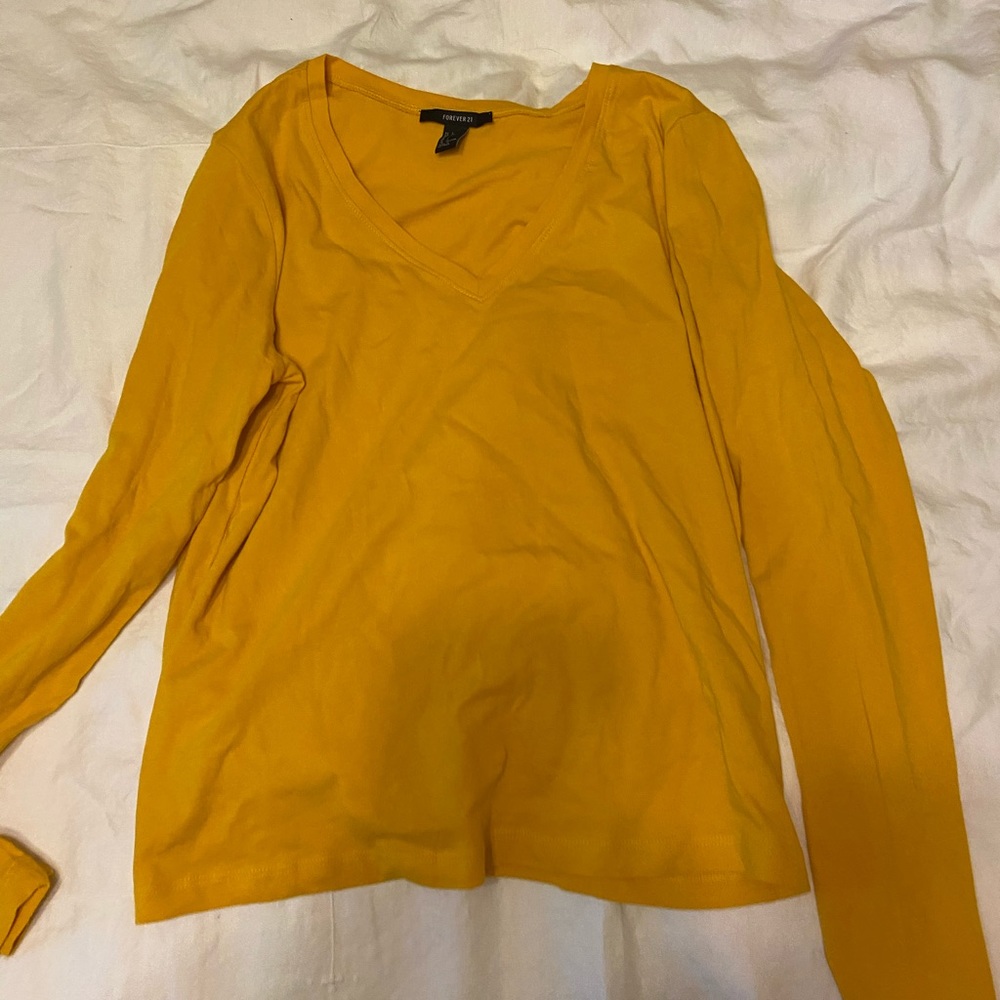 Yellow Forever 21 Shirt